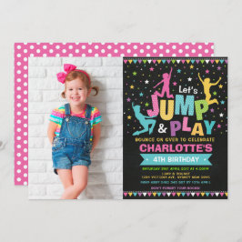 Convite Festa de aniversário de Trampoline do Bump House