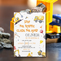 Festa de aniversário de Truck Boy de Construção