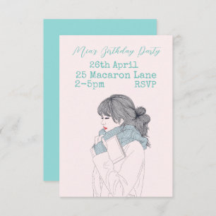 Convite Festa de aniversário de uma adolescente do adolesc