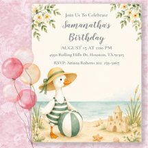 Festa de Aniversário de Verão do Ganso Bobo Dia de