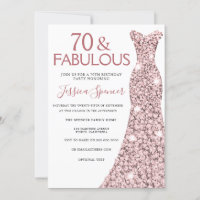 festa de aniversário de vestir Dourado 70 e fabulo