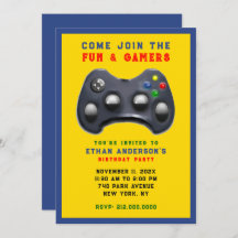 Festa de aniversário de videogame