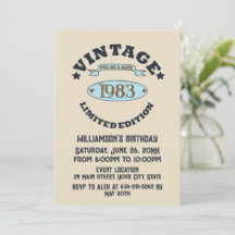 Festa de aniversário de vinheta personalizada