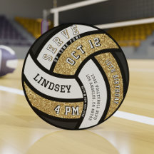 Festa de aniversário de voleibol Dourado