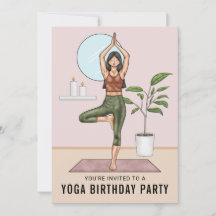 Festa de Aniversário de Yoga Mulher Exercício Post