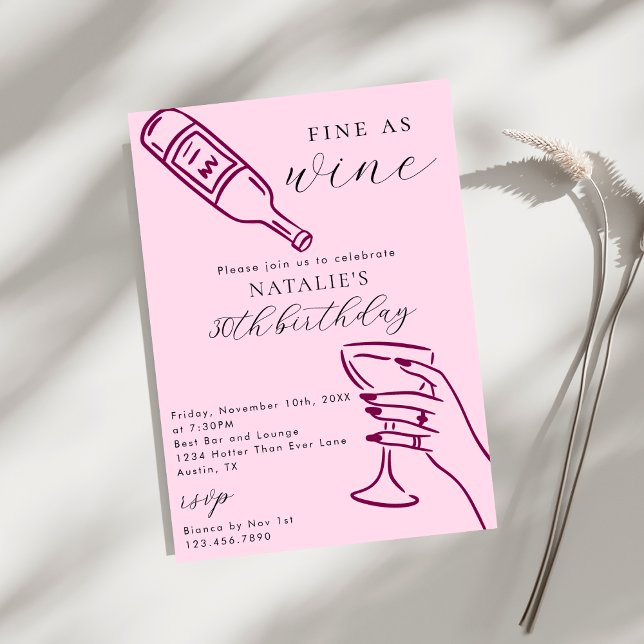 Convite Festa de aniversário Desenhada Da Mão Do Tema Do V (Criador carregado)