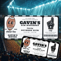 Festa de aniversário desportiva com bilhetes de fu