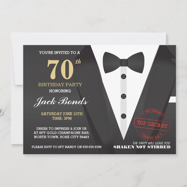 CONVITE FESTA DE ANIVERSÁRIO DETETIVE CRIME DO AGENTE SECR (Frente)