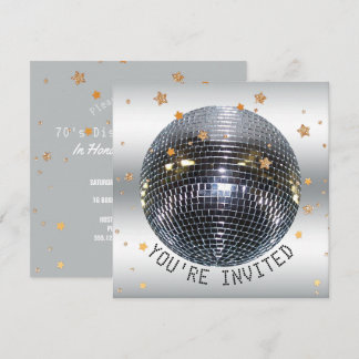 Convite Festa de aniversário Disco | Apenas Dance Disco Ba