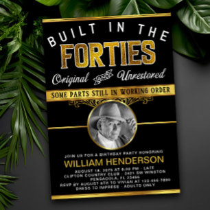 Convite Festa de Aniversário Divertida para Homens Constru