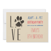 Festa de Aniversário do Adoção de Pet Impressão de
