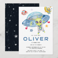 Festa de Aniversário do Alien Espacial OVNI Modern
