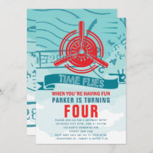 Festa de aniversário do avião