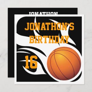 Convite Festa de Aniversário do Basquete