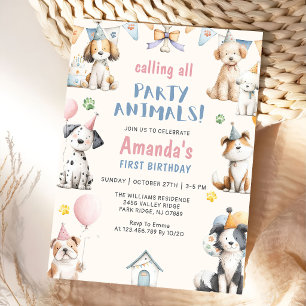 Convite Festa de Aniversário do Cachorro Festa de Aniversá
