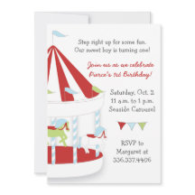 Festa de aniversário do carrossel