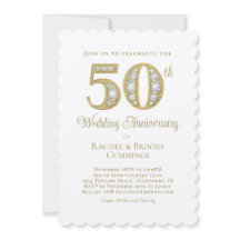 Festa de Aniversário do Casamento Elegante do Ouro