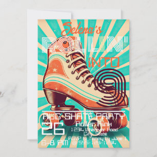 Convite Festa de aniversário do cilindro Skate personaliza