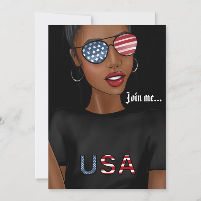 Convite festa de aniversário do Dia da Independência dos E (Frente)