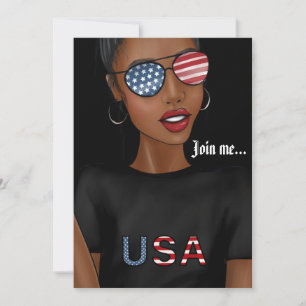 Convite festa de aniversário do Dia da Independência dos E