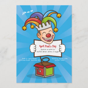 Convite Festa de aniversário do Dia das Bobas