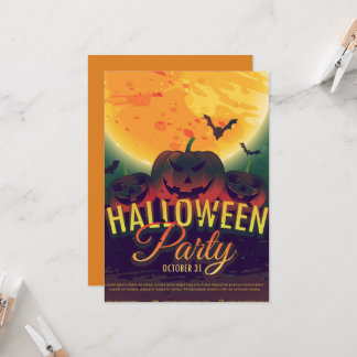 Convite Festa de aniversário do Dia das Bruxas de Gótica