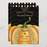 Festa de aniversário do Dia das Bruxas de Pumpkin