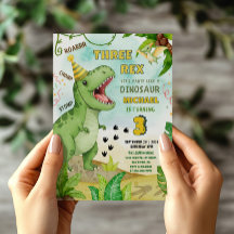 Festa de Aniversário do Dinosaur Jurássico Três Re