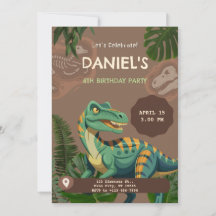 Festa de Aniversário do Dinossauro T-Rex