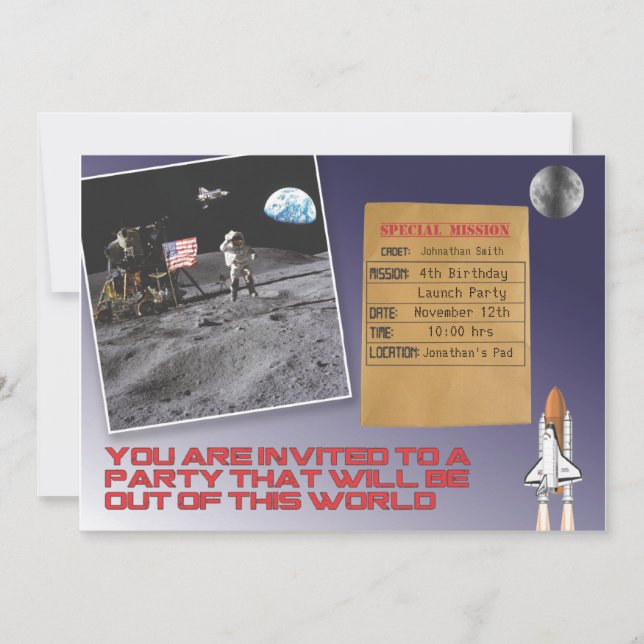 Convite Festa de aniversário do espaço (Frente)