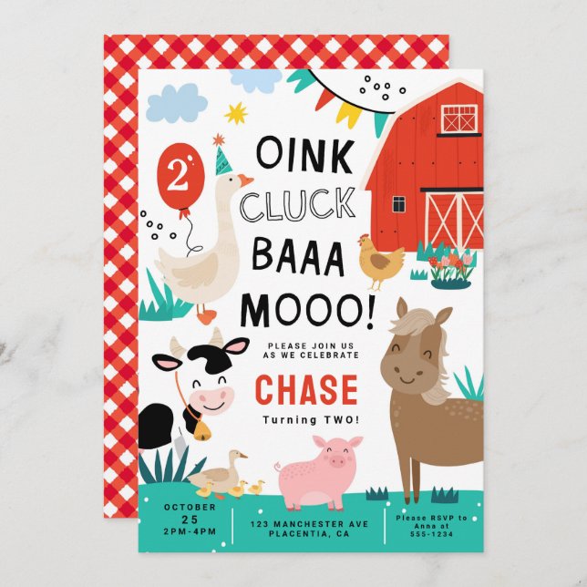 Convite Festa de aniversário do estaleiro (Frente/Verso)