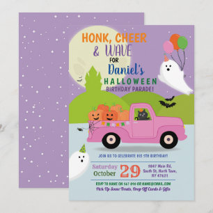 Convite Festa de Aniversário do Fantasma por Caminhão Ro