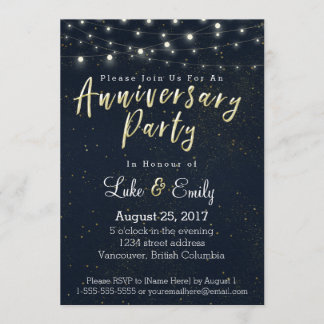 Convite Festa de Aniversário do Glamor da Meia-Noite