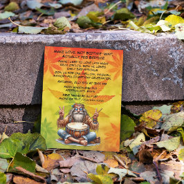 Convite Festa de aniversário do Homem-Hippie