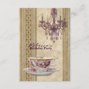 Convite festa de aniversário do jardim francês