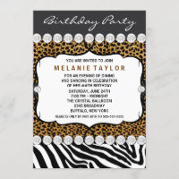 Festa de Aniversário do Leopardo Zebra