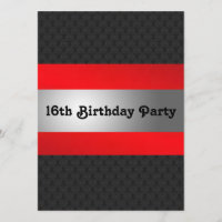 Festa de aniversário do menino a 16a convida