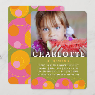 Convite Festa de Aniversário do Menino com Fotos de Bolhas