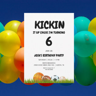 Convite Festa de Aniversário do Menino Kickin it Up