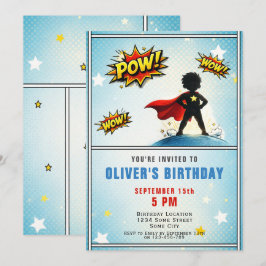 Convite Festa de Aniversário do Menino Super-Herói
