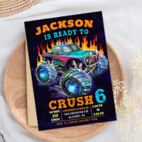 Festa de aniversário do Monster Truck Boy