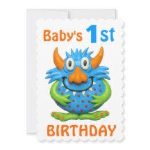 Festa de aniversário do monstro do bebê ?a