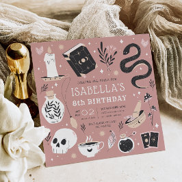 Convite Festa de aniversário do Mystical Crystal Fortune T