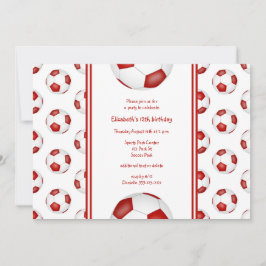 Convite festa de aniversário do padrão de bolas brancas de