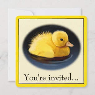 Convite Festa de aniversário do Pato