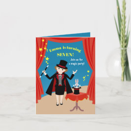 Convite Festa de Aniversário do Show da Garota Mágica