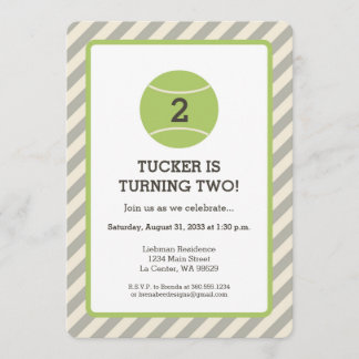 Convite Festa de aniversário do tênis