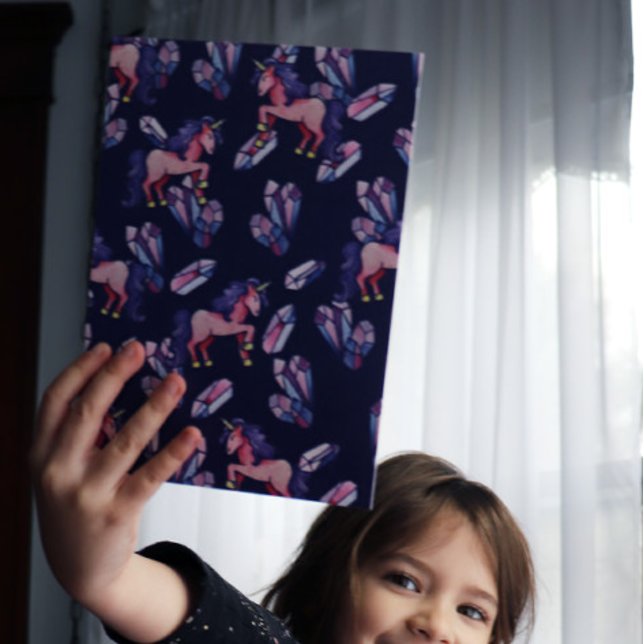 Convite Festa de aniversário do Unicorn Crystals (Criador carregado)