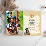 Convite Festa de aniversário do Urso Pirata<br><div class="desc">Ahoy! Marque a vela para a aventura com o nosso Convite de aniversário do Urso Pirata. Este encantador convite é perfeito para crianças que amam piratas e ursos.Apresentando um charmoso design de ursos piratas, este convite dá o tom para uma celebração de aniversário cheia de diversão e balbuciada. Junte-se a...</div>