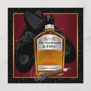Convite Festa de Aniversário do Whiskey do Homem